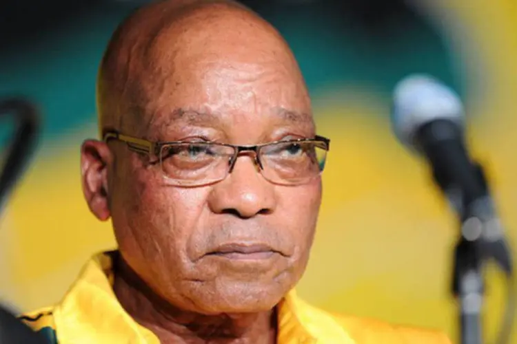 
	O presidente sul-africano, Jacob Zuma: protesto marca uma semana de passeatas contra o aumento na educa&ccedil;&atilde;o universit&aacute;ria
 (©afp.com / Stephane de Sakutin)