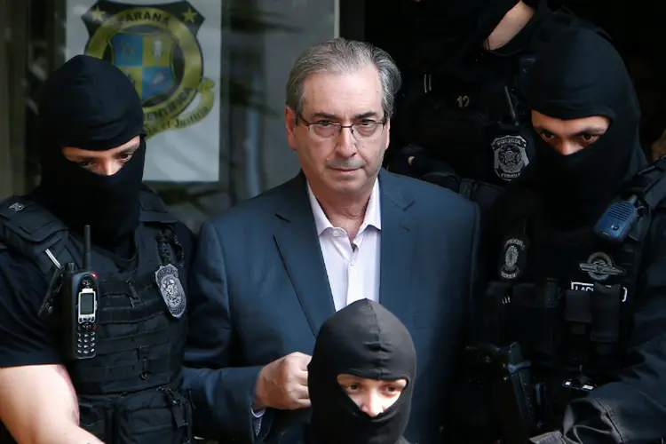 Cunha: a prisão preventiva de Cunha foi decretada em outubro por Moro na ação penal em que o deputado cassado é acusado de receber R$ 5 milhões (Rodolfo Buhrer/Reuters)