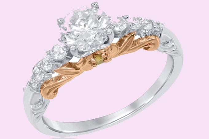 Estes anéis de noivado são inspirados nas princesas da Disney