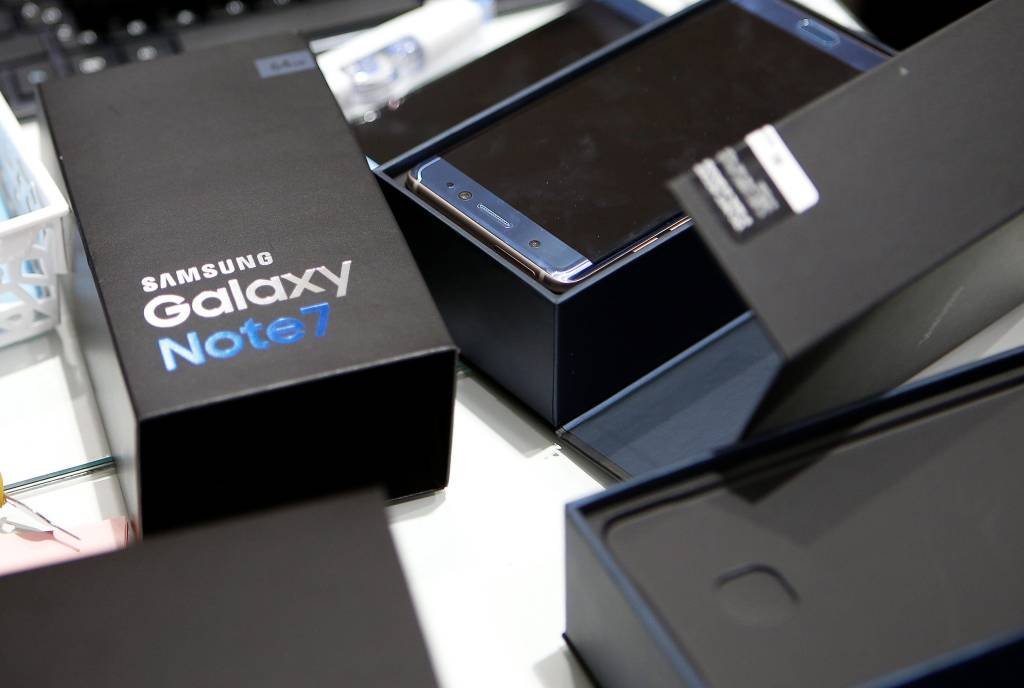 Lucro da Samsung recua após recall desastroso do Galaxy Note 7