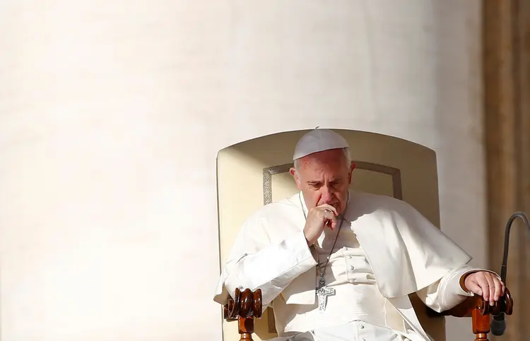 Papa Francisco: o papa argentino já havia afirmado que a proibição da ordenação de homens casados ​​não era um ponto imutável da doutrina (Tony Gentile/Reuters)