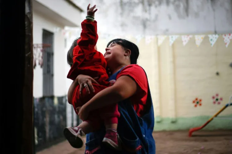 Noelia: duas das características mais evidentes são a autoestima e o otimismo, à prova de qualquer preconceito (Diego Lima/AFP)