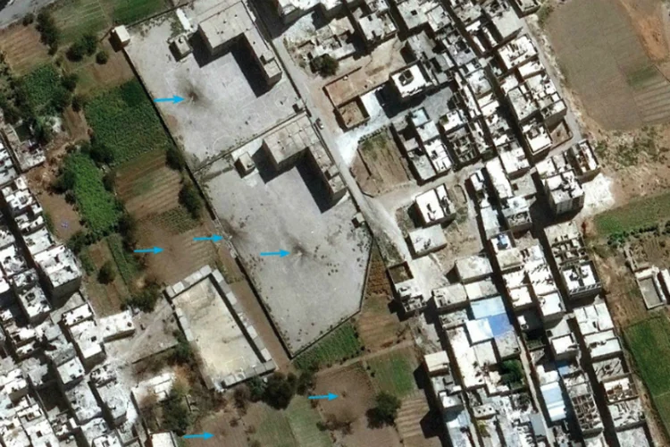 Aleppo: o exército sírio conduz essa ofensiva há meses (Digital Globe 2016/Anistia Internacional)