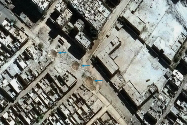 Aleppo: a ONU informou nesta sexta-feira que não está envolvida neste "anúncio unilateral" (Digital Globe 2016/Anistia Internacional)