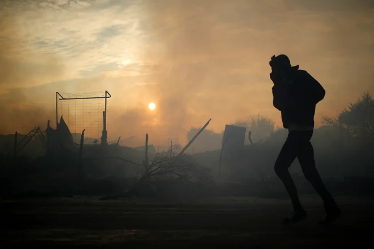 Calais: Béatrice ajudou iraniano que vivia no acampamento conhecido como "A Selva" (Christopher Furlong/Getty Images)