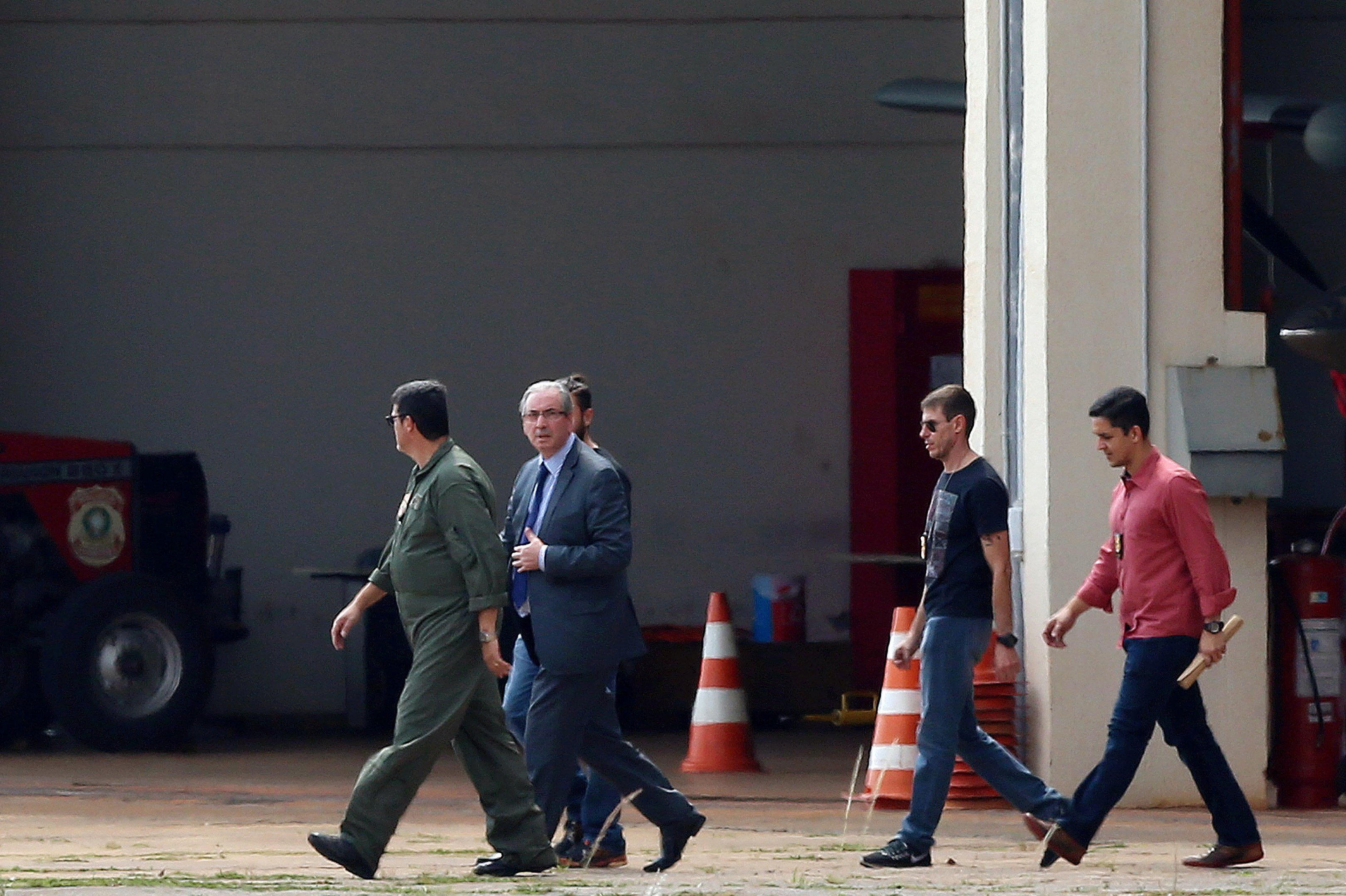 Cunha já está na sede da Polícia Federal em Curitiba