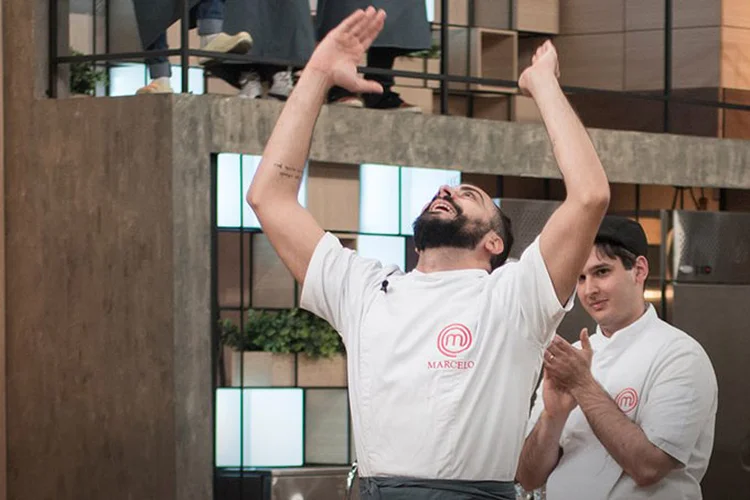 Marcelo, do Masterchef: ele deixou o palco aparentando estar irritado (Band/Divulgação)