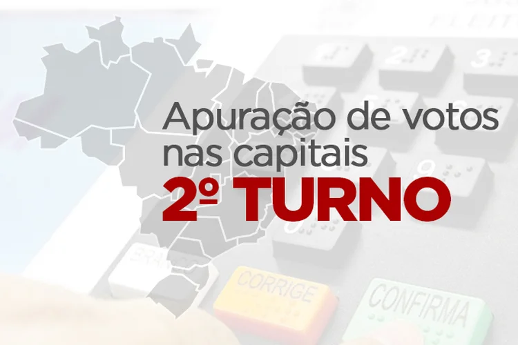 A apuração dos votos do 2º turno nas capitais (Arte/Site Exame)