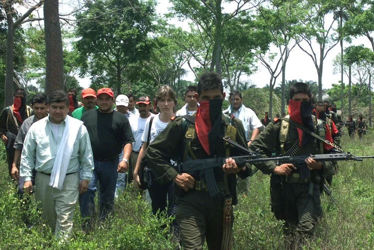 ELN: a insurgência e acrescentou que tentará "reprogramar" a atividade para os próximos dias (Carlos Villalon/Getty Images)