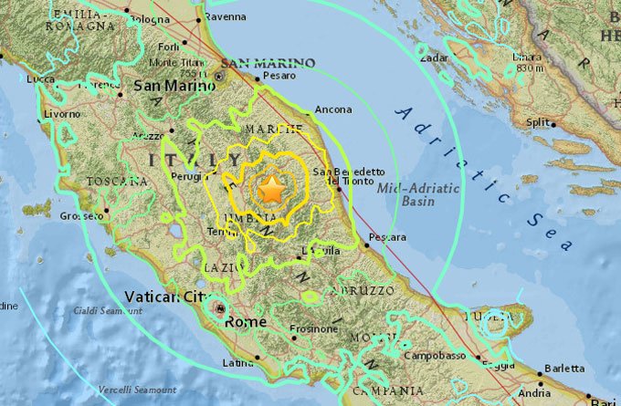 Itália é atingida por 2º terremoto, mais forte que o inicial