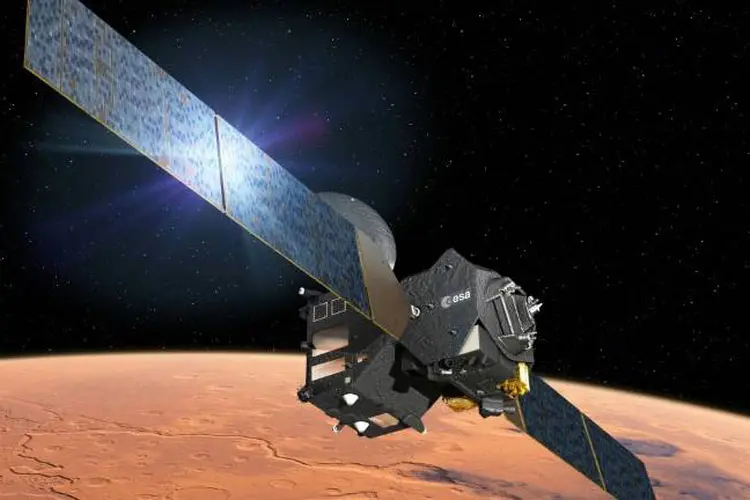 Módulo de Marte divulgado pela Agência Espacial Europeia (European Space Agency/AFP)