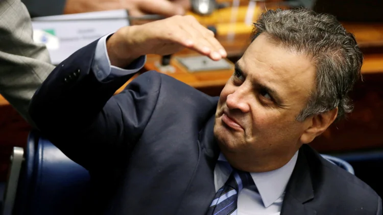 Aécio: as declarações de Aécio foram feitas a jornalistas depois de reunião com o ministro da Fazenda