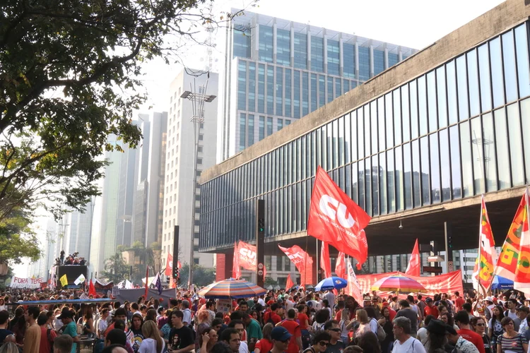 Ato contra Temer em São Paulo em setembro; Une está entre os movimentos que planejam os protestos