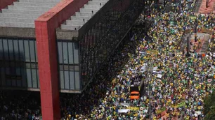 Imagem referente à matéria: Sem Bolsonaro, manifestantes se reúnem em ato na avenida paulista