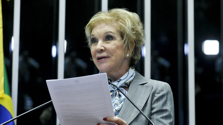 Cúpula do MDB está sondando a senadora Marta Suplicy (SP) para ser vice na chapa de Henrique Meirelles (Pedro França/Agência Senado)