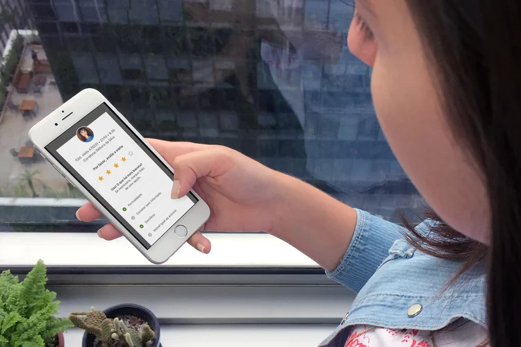 QuintoAndar: os usuários podem dar notas para os corretores diretamente do app (QuintoAndar/Divulgação)
