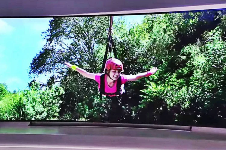 105S9W: TV exibe imagens em 3D e reconhece comandos de voz (Samsung USA/YouTube)