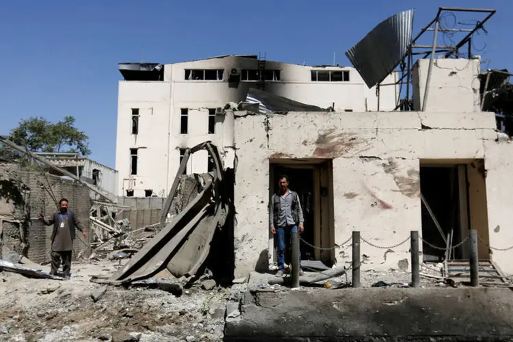 Casa destruída em ataque no dia 06/09 em Cabul, no Afeganistão: novo ataque de drone matou ao menos 15 (REUTERS/Mohammad Ismail)