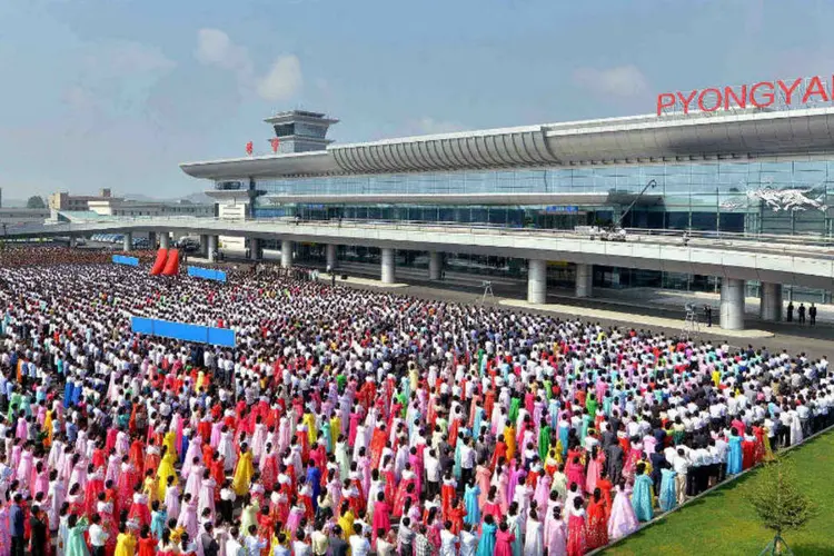 Aeroporto na Coreia do Norte (Reuters)