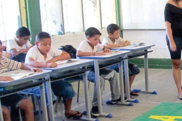 Sala de aula (Relatório Excelência com Equidade, da Fundação Lemann e Itaú BBA/Reprodução)