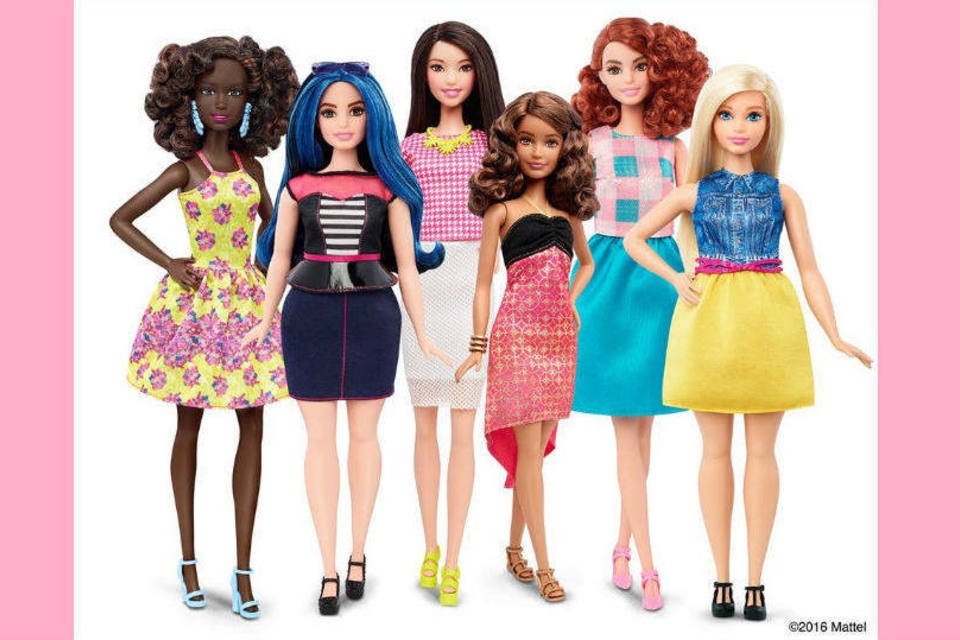 Novas bonecas Barbie: lançamento de três novos corpos
 (Mattel/Divulgação)
