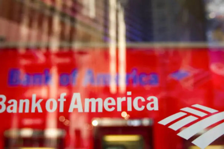 
	Bank of America: ap&oacute;s a divulga&ccedil;&atilde;o, a a&ccedil;&atilde;o do banco no pr&eacute;-mercado de Nova York subia 1,25%
 (Jin Lee/Bloomberg)