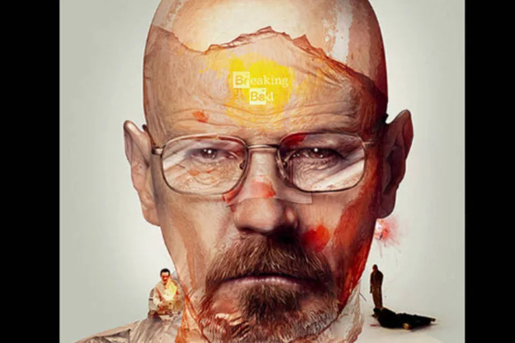 Cartaz de Breaking Bad por Adam Spizak (Reprodução)
