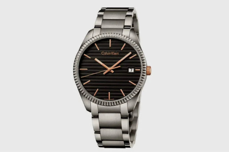 Calvin Klein Alliance com coroa revestida em ouro rosa (Divulgação/WatchTime Brasil)