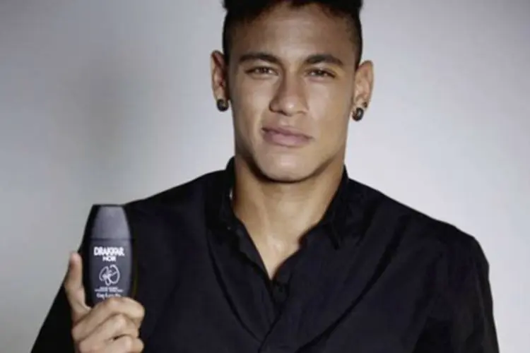 
	Campanha do Neymar para Drakkar Noir: embaixador oficial do perfume da grife francesa no Brasil
 (Divulgação)