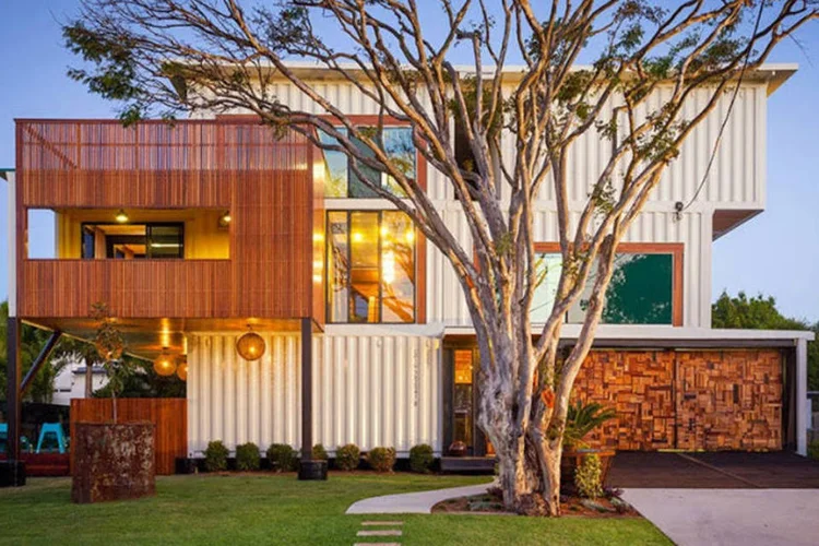 
	Mans&atilde;o de container feita pelo arquiteto australiano Todd Ziegler
 (Divulgação/Todd Ziegler)