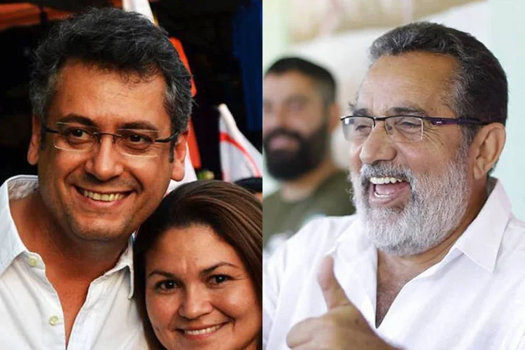 
	Cl&eacute;cio Lu&iacute;s (Rede) e Gilvam (PMDB): Cl&eacute;cio Luis teve 44,53% dos votos v&aacute;lidos e Gilvam Borges teve 26,38% dos votos v&aacute;lidos
 (Divulgação)