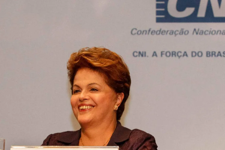 Dilma Rousseff participa do diálogo da Indústria com candidatos à Presidência, em Brasília (Ichiro Guerra/Divulgação)
