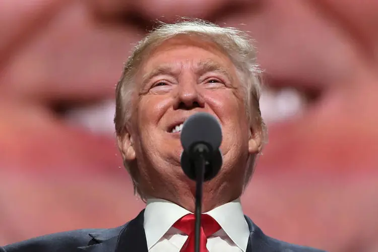Candidato republicano à presidência, Donald Trump, dia 21/07/2016 (John Moore/Getty Images)