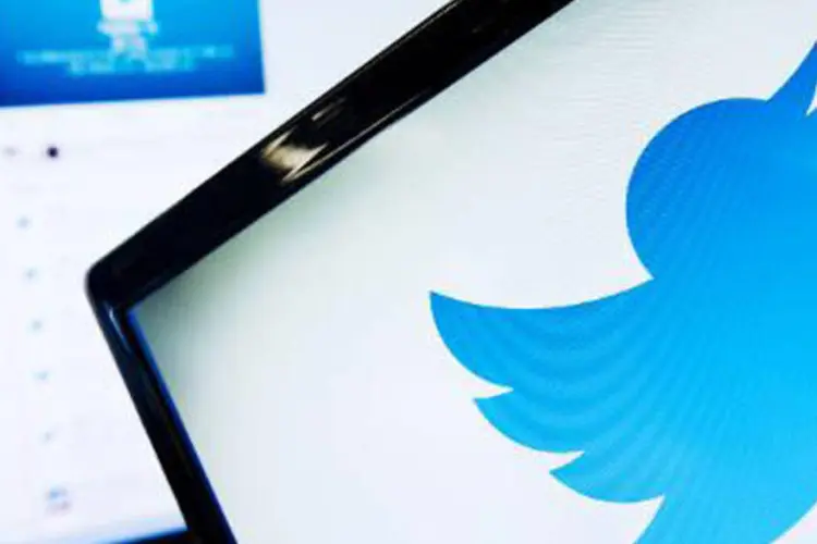 Twitter: crescimento do número de usuários do serviço de microblog tinha parado nos últimos quatro trimestres (Leon Neal/AFP)