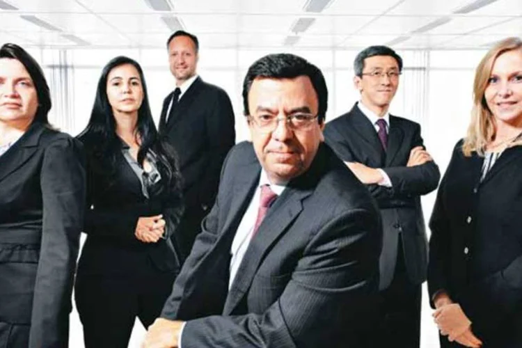 Castilho (ao centro) e a equipe da Elavon no Brasil: mais de 100 reuniões com potenciais clientes (Germano Lüders/EXAME.com)