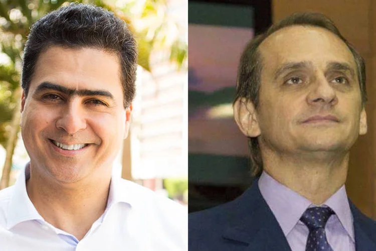 
	Emanuel Pinheiro e Wilson Santos: at&eacute; agora, foram apurados 99,4% das urnas
 (Divulgação)