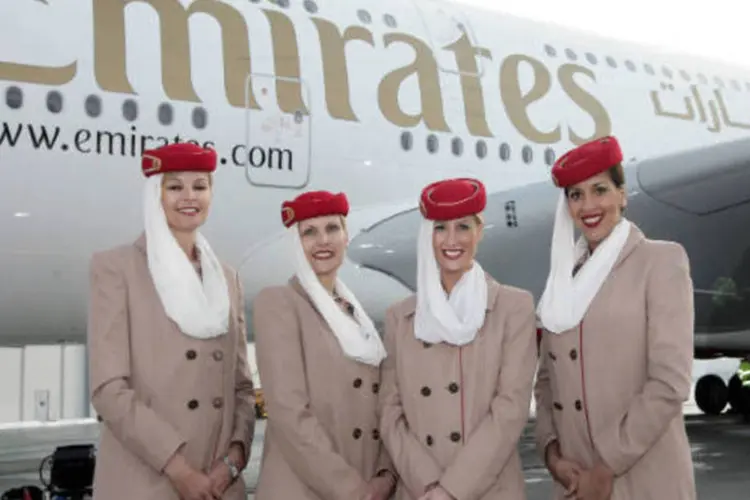 Emirates: a companhia destacou que "continua realizando, como previsto, os voos regulares aos Estados Unidos" (Foto/Getty Images)