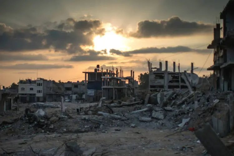 Faixa de Gaza: assolada pela pobreza e pela violência em decorrência dos conflitos com Israel, região abriga oito campos de refugiados (Christopher Furlong /)