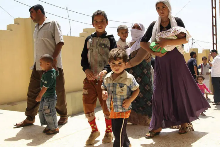 Entre 10 mil e 40 mil yazidis estão escondidos nas montanhas do norte do Iraque
 (REUTERS/Ari Jala)