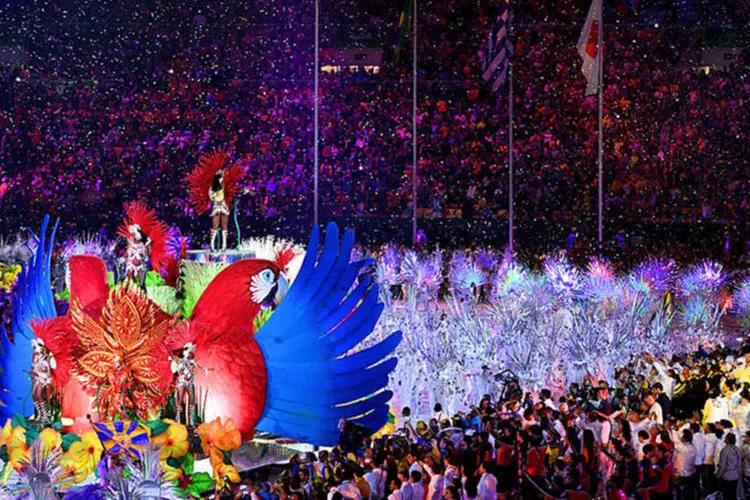 Festa de encerramento da Olimpíada (Patrick Smith/Getty Images)