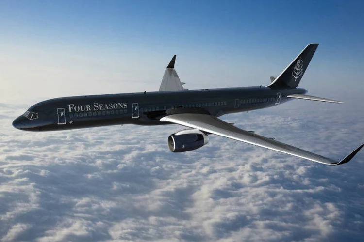 O Four Seasons Jet, um Boeing 757-200ER reconfigurado
 (Divulgação)