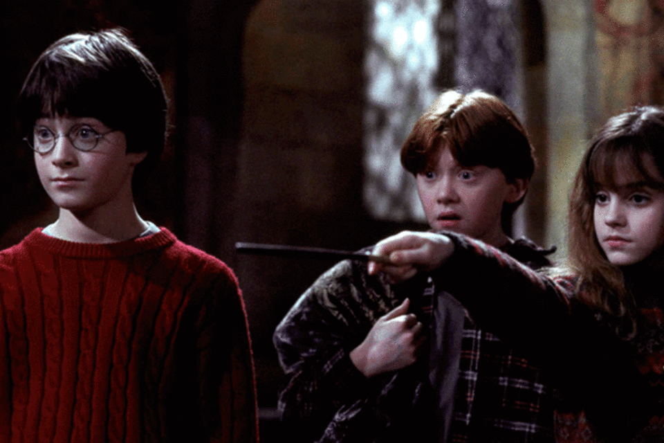 Harry Potter: escrita à mão, a história sem título conta com os personagens Sirius Black e James Potter, pai de Harry (Reprodução da web/Reprodução)