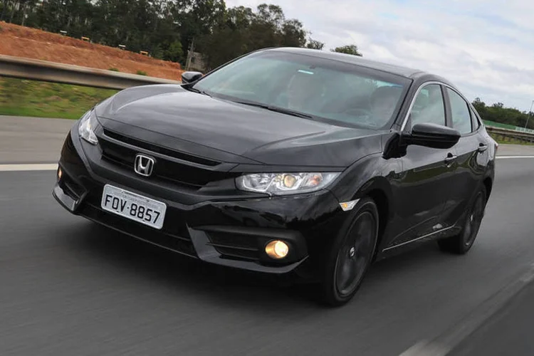 Honda Civic: a grade preta é exclusividade da versão Sport (Divulgação)