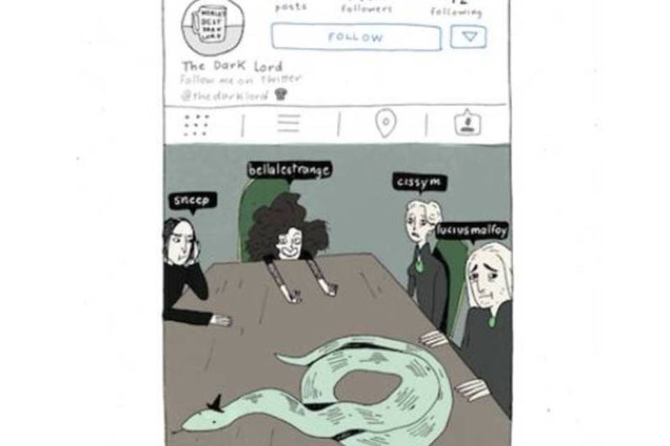 Série ilustra personagens de Harry Potter no Instagram