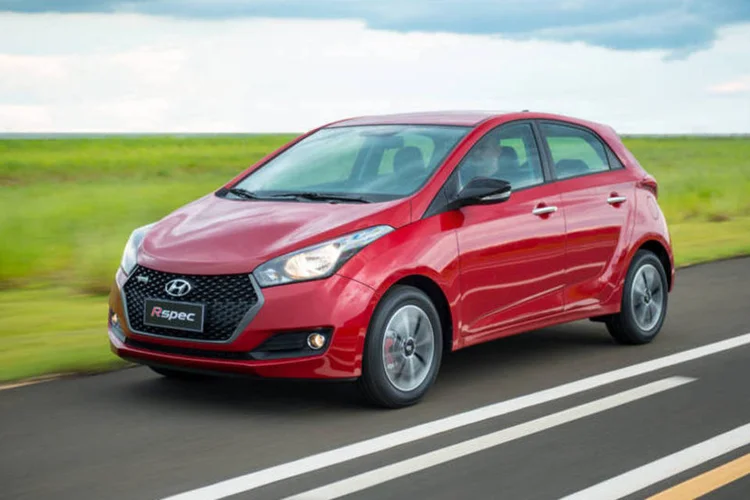 HB20, da Hyundai: modelo está em segundo lugar entre os mais vendidos, atrás do Onix (Hyundai/Divulgação)
