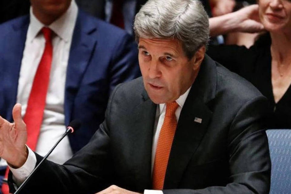 
	Kerry: &quot;Tivemos uma discuss&atilde;o muito honesta com russos e iranianos sobre como podemos exatamente chegar ao acordo&quot;
 (Lucas Jackson / Reuters)