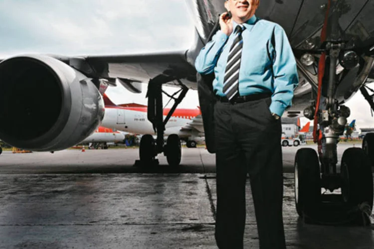 José Efromovich em Congonhas: brigas com o irmão para reestruturar a Avianca (Germano Lüders/EXAME.com)