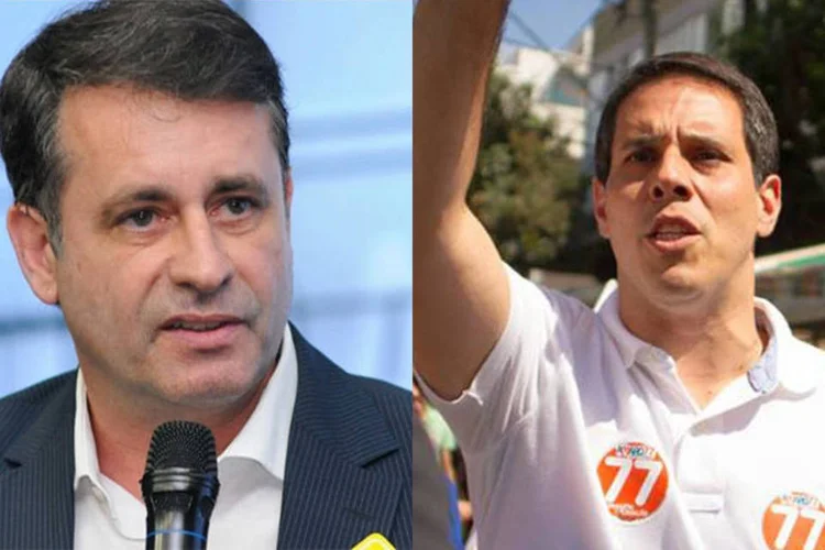 
	Luciano (PPS) e Amaro Neto (SD): at&eacute; o momento foram apurados 96,2% dos votos v&aacute;lidos
 (Divulgação)