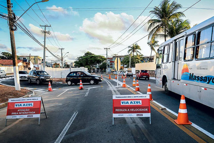 Duplicação da Al-101, em Maceió: a obra pode parar por uma confusão na lei ambiental (Ailton Cruz/GAZETA DE ALAGOAS)