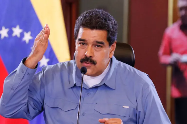 Nicolás Maduro: chancelaria venezuelana explica que a decisão se deve "à extração ilícita de notas da moeda venezuelana" (Miraflores Palace / Reuters)